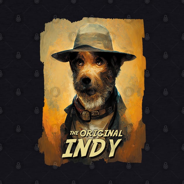 Indiana Dog Portrait Painting | The Original Indy by TMBTM